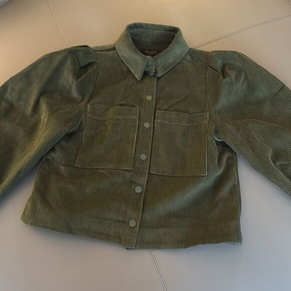 NWOT Ted Baker Onetaa Corduroy Boxy Shirt Jacket with Puffed Balloon sleeves. - Picture 3 of 7